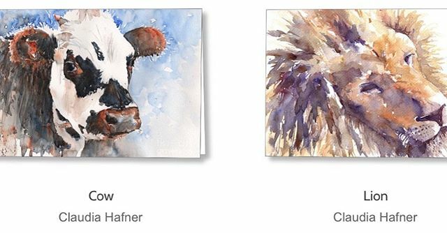 25% off on Greeting Cards from my watercolor paintings.  TODAY ONLY until midnight EST. Nov 18.  ift.tt/2qdKBDz #animallovers #artcards #giftgiving #holidayshopping #cows #lions #farmanimals #artforsale #discount #claudiahafnerwatercolor ift.tt/2KxTEWN