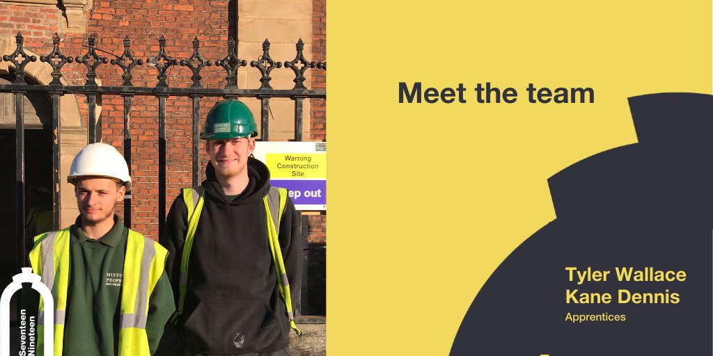 17Nineteen's tweet photo. Meet the team. Introducing Tyler and Kane. Follow their journey #heritageapprentice @TheCCT @CCT_Regen @ElanorMJohnson @hpruk @AllchurchesT 
https://t.co/byBxq5MiGQ https://t.co/6Ax6wBrADd