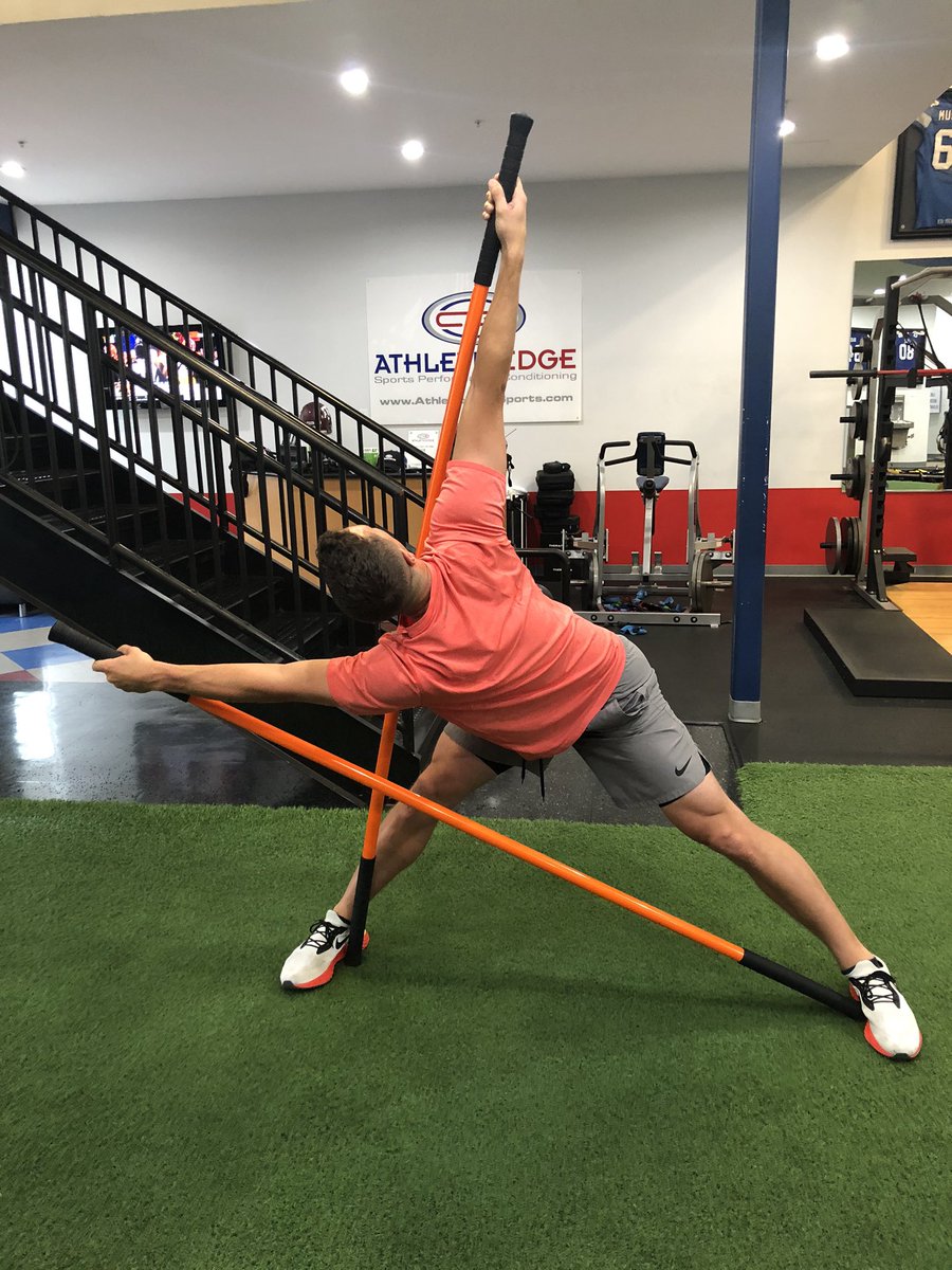 athleticedge's tweet photo. Our MLB Prep Program is in full swing! Our MLB athletes using the @stickmobility to increase thoracic mobility! #mlbprep #stickmobility #baseballtraining #teamaes https://t.co/eckYdvbu07