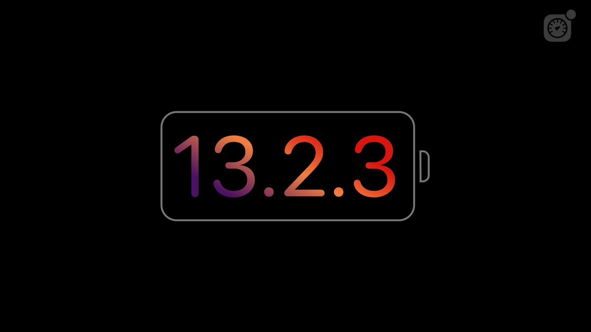 iSpeedtestOS's tweet photo. iOS 13.2.3 lasts in Geekbench 4‘s battery test 0.46 % longer than iOS 13.2.2 for me. 
Testing performed on an A12 device, your results may vary. 
#iOS1323 #iOS1322 #Battery https://t.co/Pc9yJ4S4zw