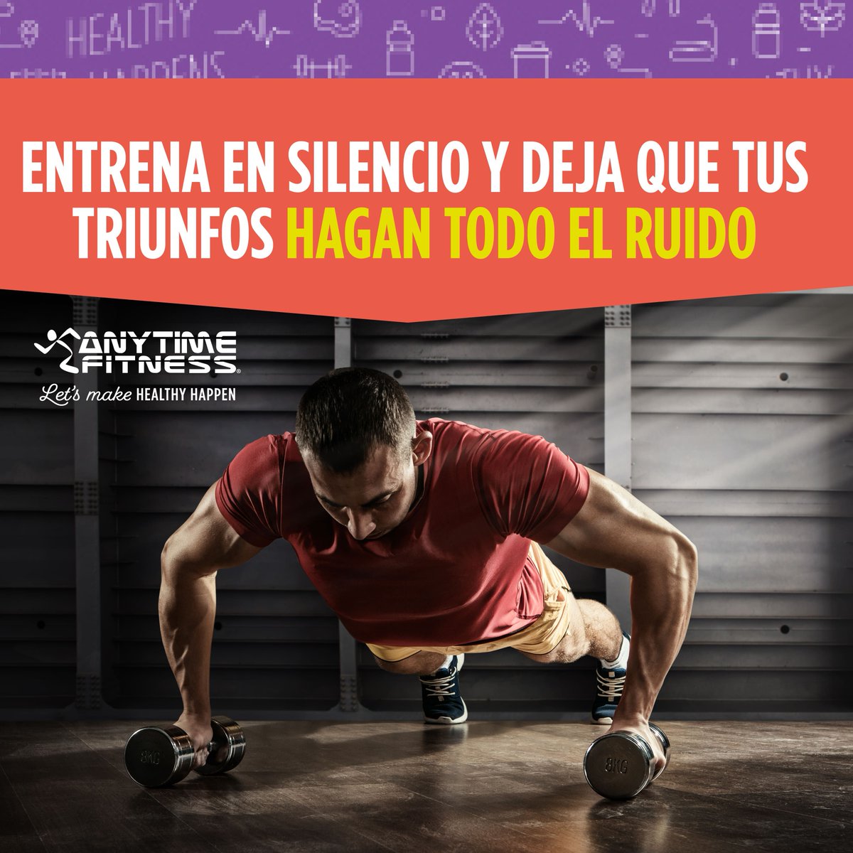 AnytimeFitEsp's tweet photo. 💜Deja que tus resultados hablen por ti #AnytimeFitness #Respeto #Silencio #Respect #FitTips #GymTips #FelizLunes #Concentracion #Meditacion #gimnasio #gym #fitness #entrenamiento #training #personaltrainer #deporte #fit #lovegym #workout #vidasana #ejercicio #salud #sport 💜 https://t.co/Dj77XUkDSu