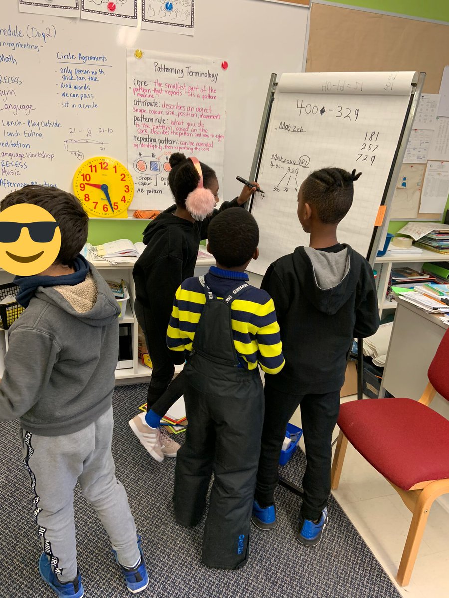 SharlaFalodi's tweet image. Grade 2/3 students have kicked me to the curb and taken ownership over their own learning. Nothing better than watching students lead their own Number Talks, annotate, and use math talk to support each other in developing their computational fluency. @JeanLumbPS_TDSB #mathmindset