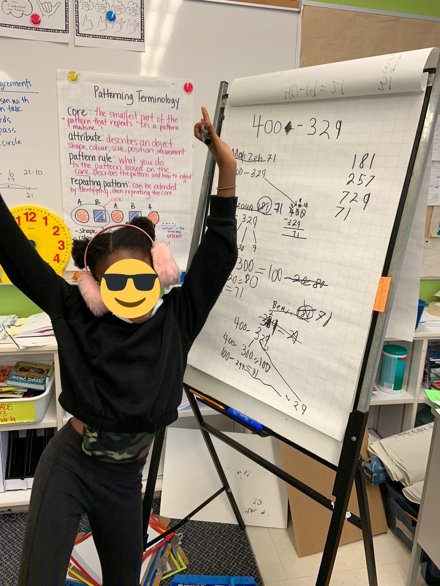 SharlaFalodi's tweet image. Grade 2/3 students have kicked me to the curb and taken ownership over their own learning. Nothing better than watching students lead their own Number Talks, annotate, and use math talk to support each other in developing their computational fluency. @JeanLumbPS_TDSB #mathmindset