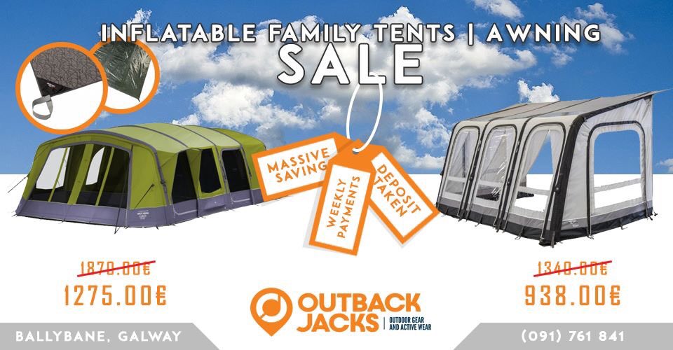 Clearance Tent &amp; Awning Offers this Winter Save Up 30% + 
- Deposits Taken. Pay Now Collect Feb 2020
- Weekly Payments Accepted - 3 Yr Warranty
outbackjacks.ie/camping-tent-p…