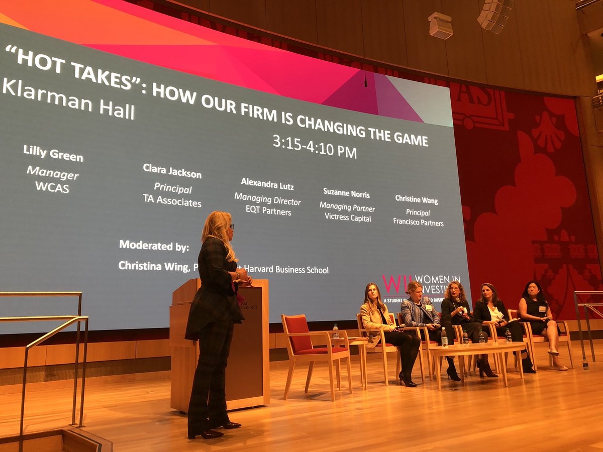 JulsKlein12's tweet photo. “Hot Takes” at the Women in Investing Summit...great discussion of why there aren’t more women at the top and how institutional managers, funds, and women in the industry can help change that https://t.co/k3nJxPNg4U