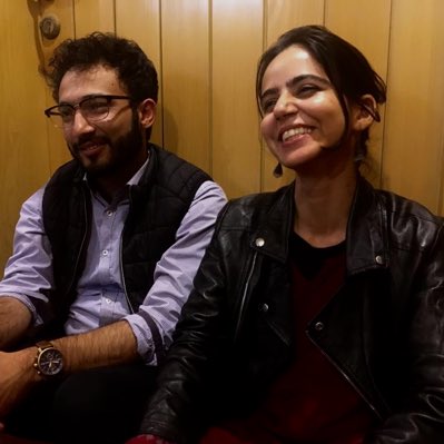 HaiderKaleemB's tweet photo. Comrade @AroojAurangzaib, the famous black leather jacket and I. #NewProfilePic
#StudentsSolidarityMarch 
#StudentSolidarityMarch 
#StudentRightsNow https://t.co/Zxk0DIL0Ta