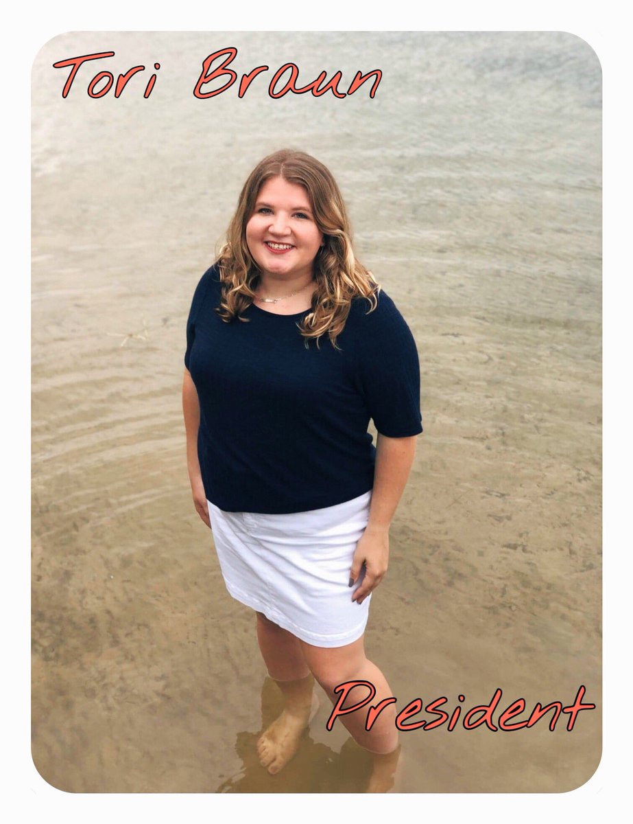 Congratulations to our new President, Tori Braun! We can’t wait to see the amazing things you’ll do! 💚