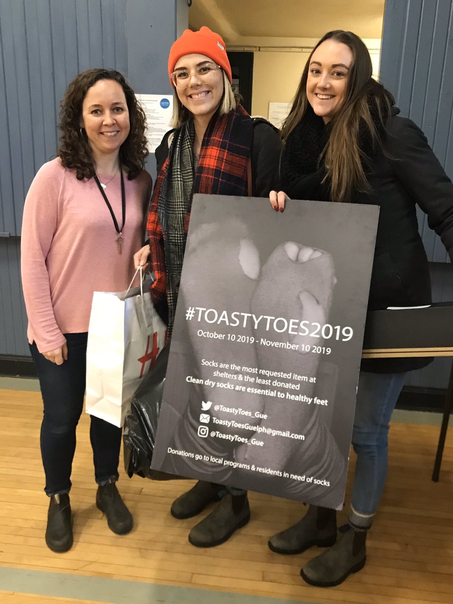 ToastyToesGue's tweet photo. Thank you to the Dept of Population Medicine at @uofg for collecting socks for ToastyToes Guelph!! #toastytoes19 @OntVetCollege @uofgGradStudies https://t.co/Waq5fbI48d