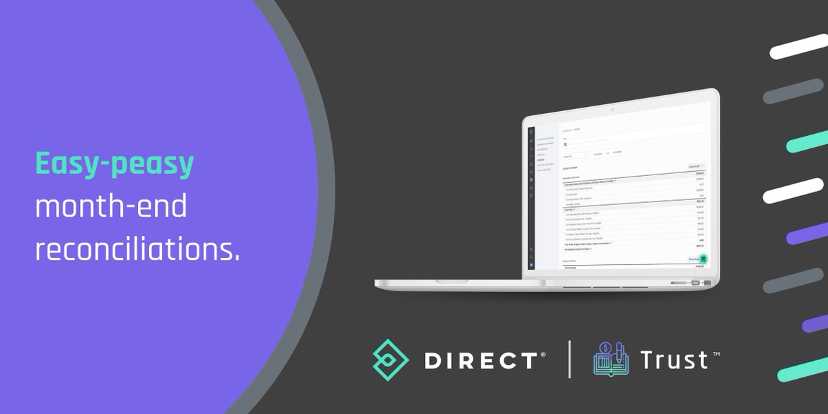 With Trust™ from @directpms you can easily payout & close out the books for reconciling what you owe governments, owners, and vendors, and how much you can move into your operating account.

🏛️💰☑️

#vacationrentals #proptech #trustaccounting #directsoftware