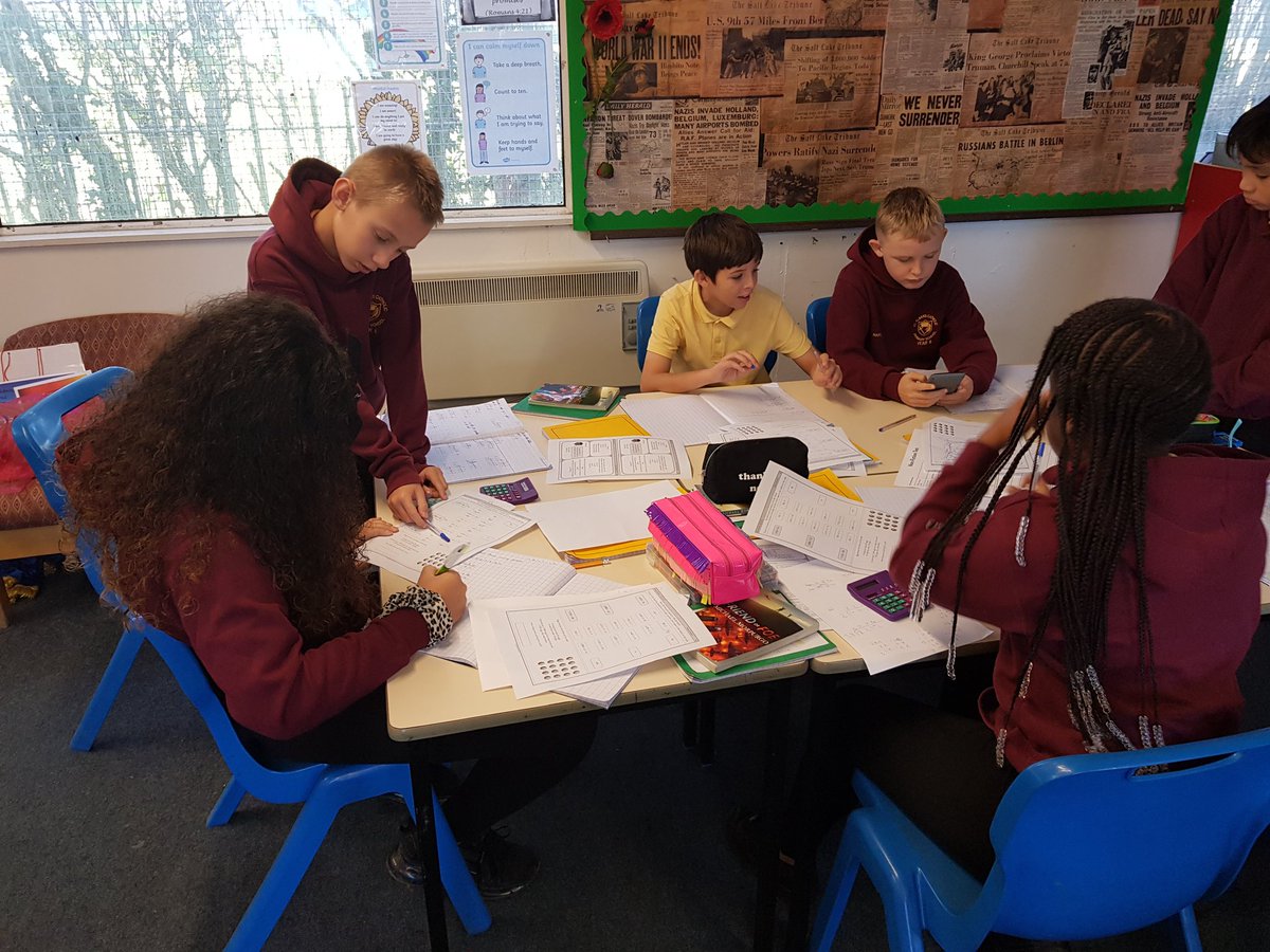 StAlbansSchool1's tweet photo. Year 6 investigating Division Reasoning problems as a team.
#SACPSY6 #SACPSMATHS https://t.co/eV14kuHzLQ