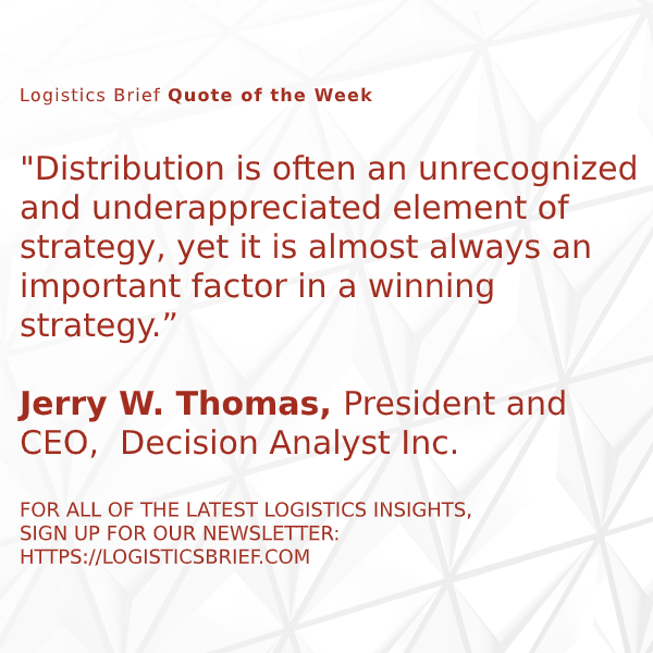 Pulling our #QuoteoftheWeek from this great article on <a href="/MHLeditor/">MH&L magazine</a> by Jerry W Thomas of <a href="/DecisionAnalyst/">Decision Analyst</a>! Check it out here: bit.ly/2Ky6kg6 #Distribution