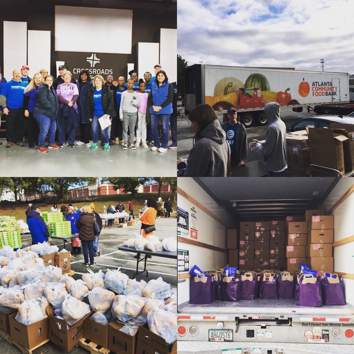 What a great day volunteering with AT&amp;T at Margie’s House. We sorted and handed out bags of onions, apples, cabbage, sweet potatoes, water, squash, eggs, milk, and tomatoes. We served 225 families. A great impact on the community. #P50F_ATL  #LifeatATT #FoodBank #WOA