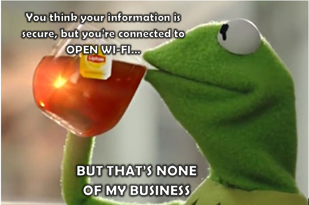 RfK_Solutionz's tweet photo. If it's open, it's accessible! Don't do it!!! #MondayMood #CyberSecurity #Kermit https://t.co/WZgQsKOwM8