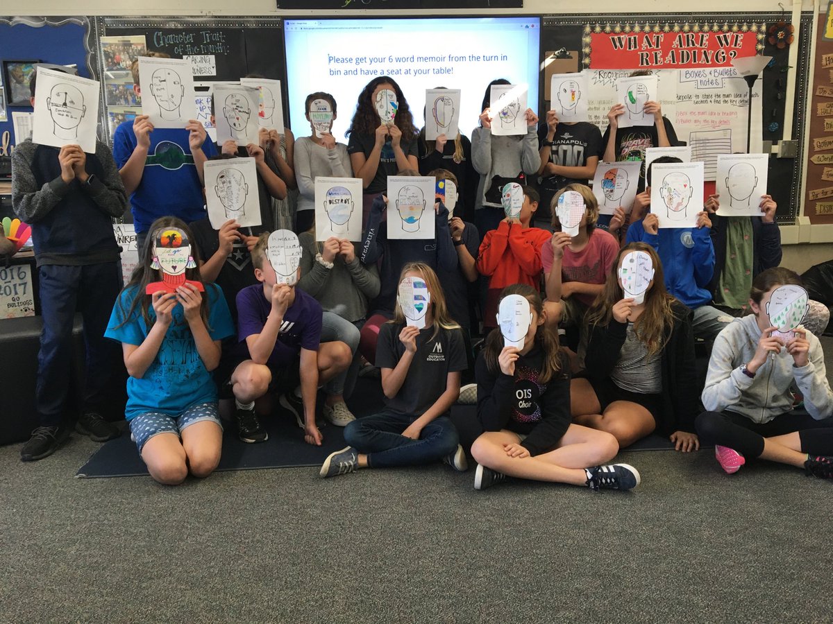 KBurrisKim's tweet photo. 6 Word Memoirs reflecting on who we are! Ms Pinney’s G6 students know how to communicate in multiple ways! #EveryoneBelongsHere #weareorinda #⁦@OrindaSchools⁩ ⁦@oisbulldogs⁩ ⁦@pernilleripp⁩ https://t.co/VvxOAFuC30