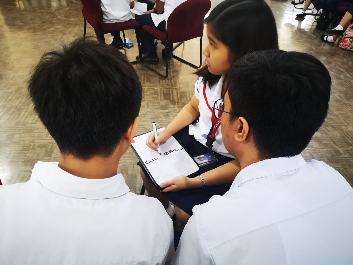 LetranOfficial's tweet photo. NOW: Students from the four Letran campuses test their intelligence in the Battle of the Brains: The Inter-Letran Quiz Show.

#OneLetran
#GloryWithoutEnd
#Letran400
#LetranQuadricentennial
#SiempreArriba https://t.co/srUaowxRFK