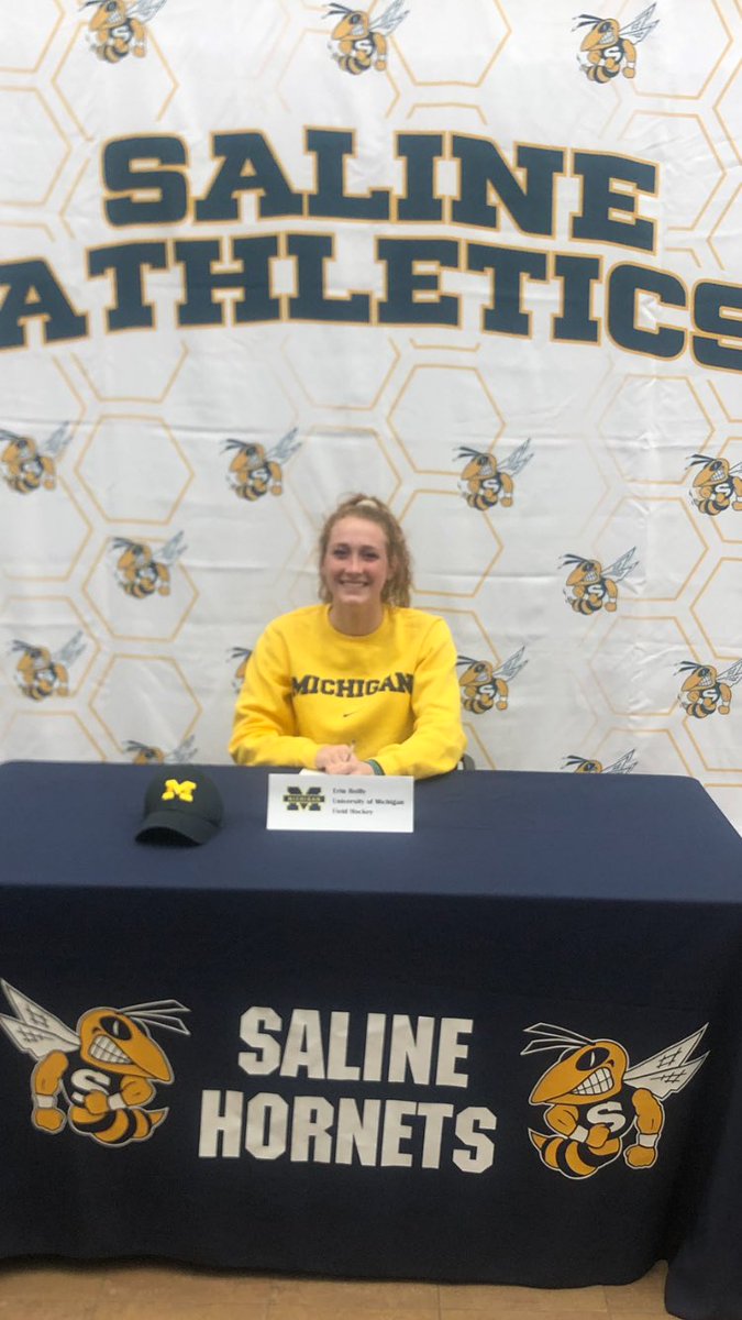 Congratulations to Erin Reilly for signing your letter of intent to further your athletic &amp; academic pursuits at Michigan! <a href="/SalineAthletics/">Saline Athletics</a> <a href="/TheSalinePost/">TheSalinePost</a> <a href="/Nation_Hornets/">HORNET NATION STUDENT SECTION</a> <a href="/erinrei12/">erin reilly</a>