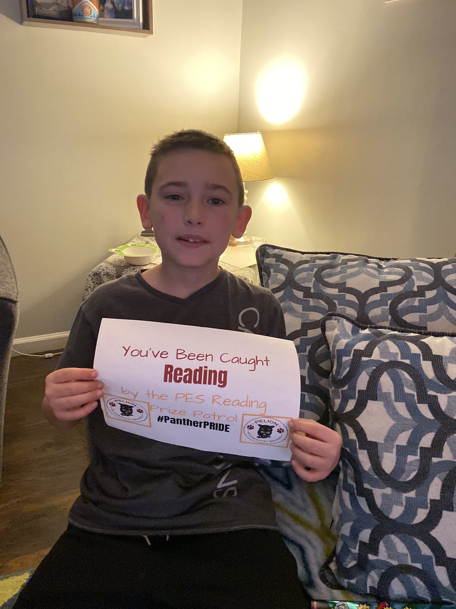 LiteracyJen's tweet photo. The @PES_PantherNews Reading Prize Patrol caught some super readers this evening! #lex1literacy #growingreaders https://t.co/ytPrWxGeoQ