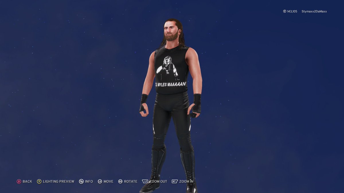 BJTitzenPizza's tweet photo. Now available on Xbox One #WWE2K20 Community Creations, it's @MylesMillennium! This version of Myles comes with a custom entrance and moveset.
Use the tags, Myles Millennium
AEW ROH NXT TNA
Indy Wrestling, to bring the coolest of the cool to your game tonight! https://t.co/wFUHMIkLIa