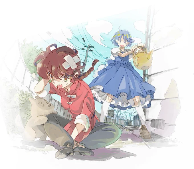 雑だし下手なんだけどむかしのが勢いあって画風がかわいかった気がしないでもない 