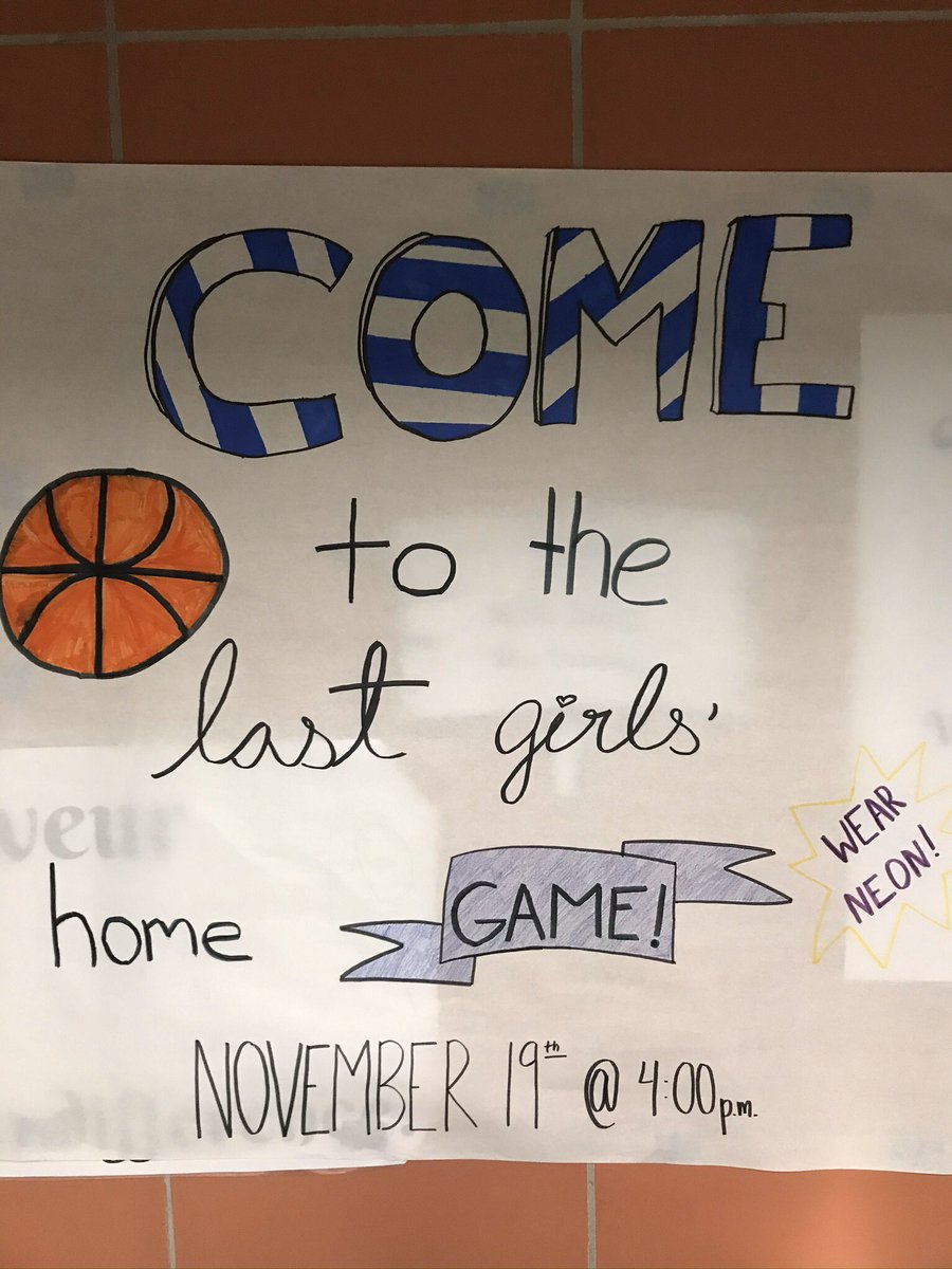 DemonsAthletics's tweet photo. Let’s see the bleachers packed with neon tomorrow to support our girls’ basketball team! #DemonPride @ManhattanSD114 https://t.co/g7OBBcjpRm