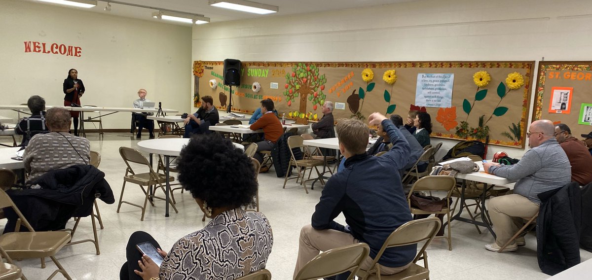 Thank you to our neighbors at tonight’s Bloomingdale Civic Assn meeting at #StGeorgesDC - voted to donate turkey dinners for our Ecumenical Council’s upcoming Thanksgiving Rally at Mt Pleasant Baptist Church! #BloomingdaleCA #BloomingdaleDC #mpbcdc #localchurch #Go