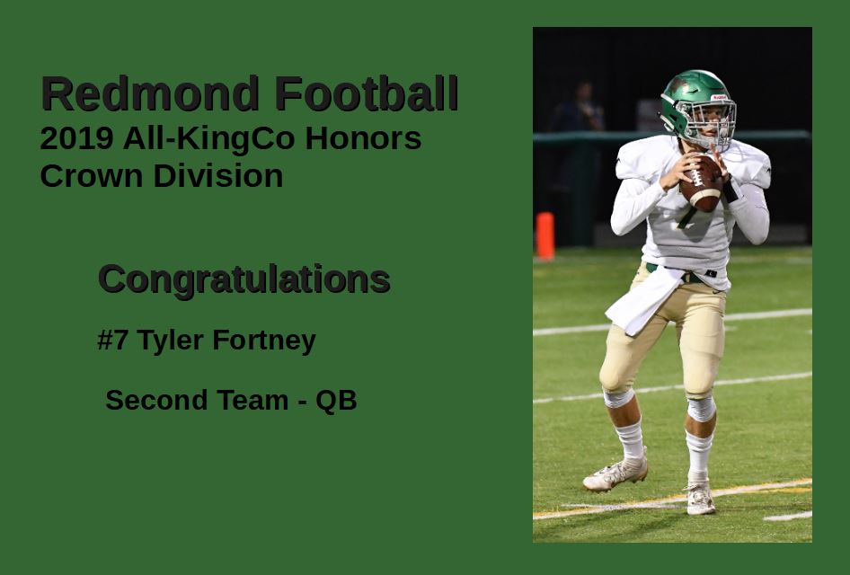 WeAreRedmond's tweet photo. Congratulations to another one of 2019 Team Captains, Junior @TylerFortney3 https://t.co/uzdeT2cnmf