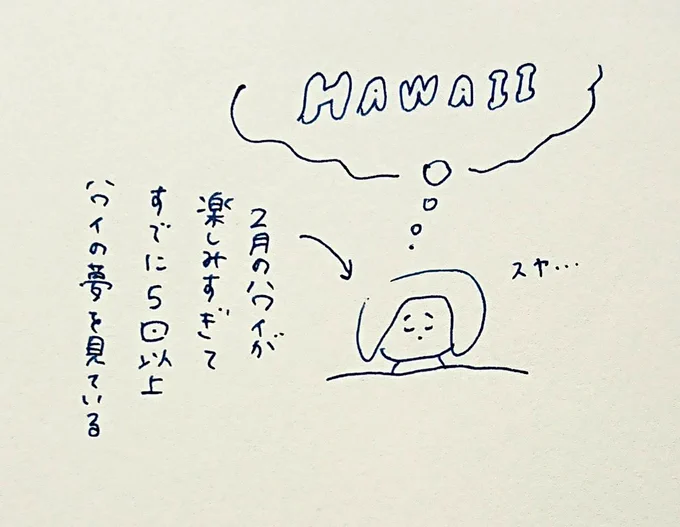 今日のハワイ夢 