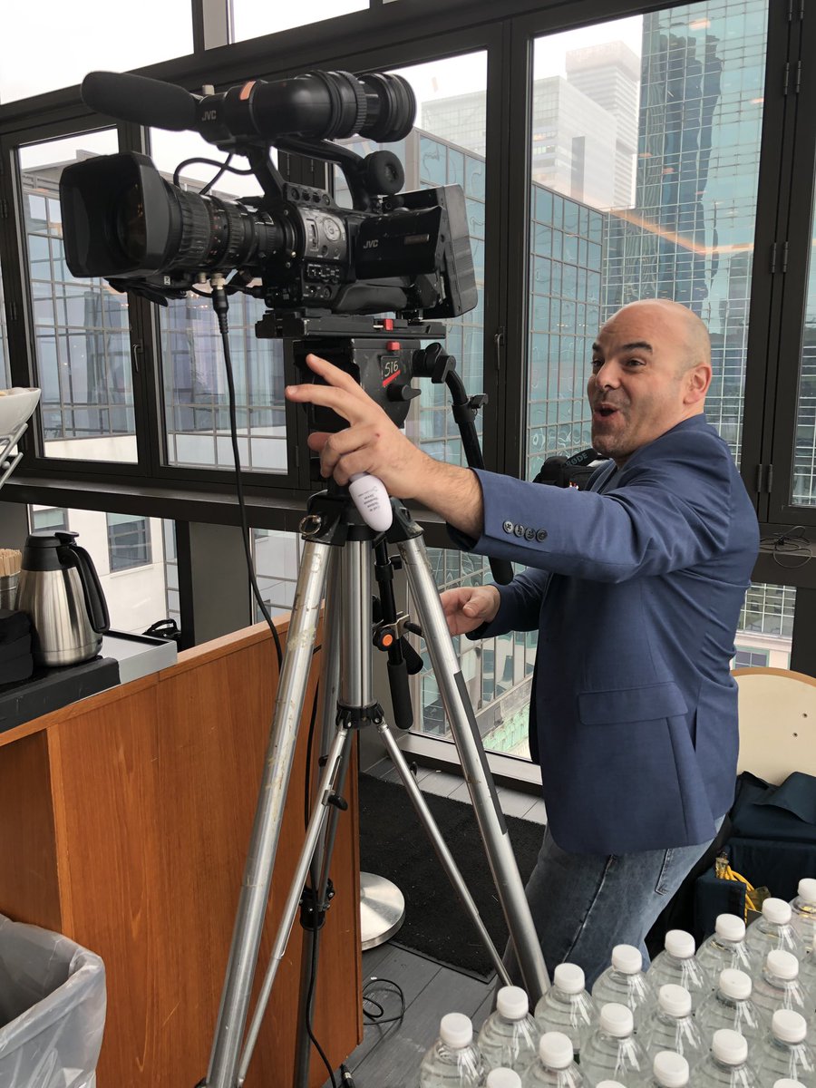 njwedding's tweet photo. Action shot of wedding industry veteran videographer Greg Riccardi capturing the content of todayโs marketing conference at the Hyatt House Jersey City. Video will be available to attendees at a future date... ๐ฅ #njwedding #eventprofs #weddingpros #njvideo #njvideographer #video https://t.co/N2I3YuLs8f