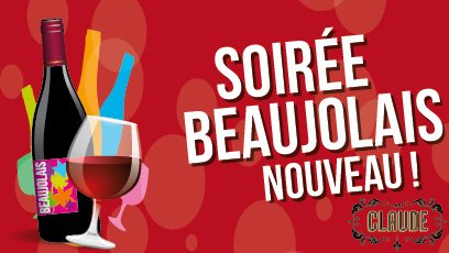 cafeclaude's tweet photo. Le Beaujolais Nouveau est arrivé! Join us from Thursday, November 21st to November 27th, for a Beaujolais Nouveau Celebration. Enjoy a glass or a carafe! Live Jazz from Thursday to Sunday, from 7 pm to 10 pm, no cover! https://t.co/R22jP7O0Y9