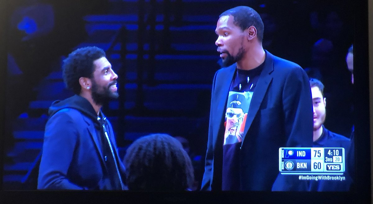 KnicksCentral's tweet photo. Not exactly what the Nets had in mind when they wanted Kyrie and Durant in the same uniform https://t.co/nCEMUN2EQU