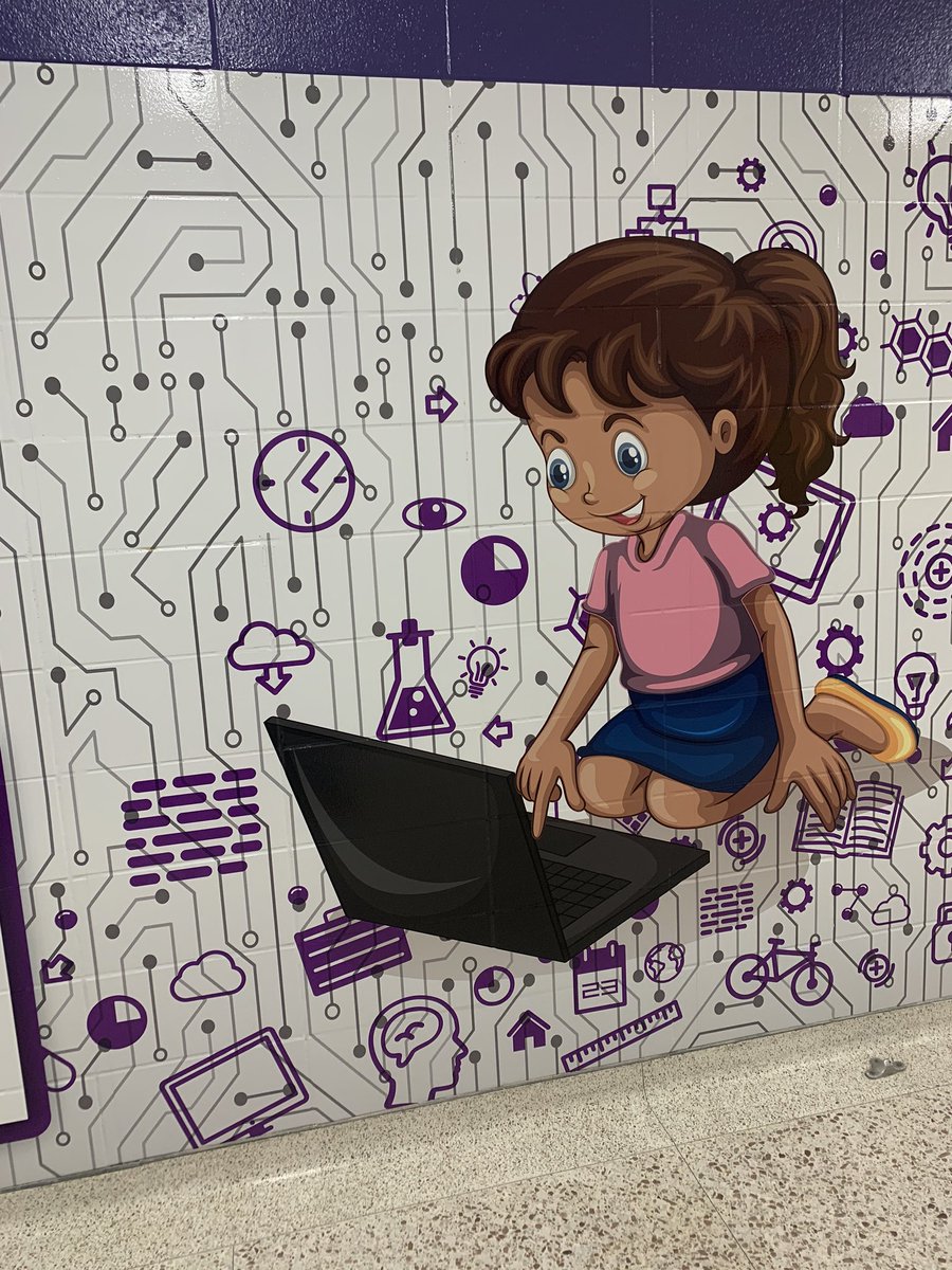 lorenarojo's tweet photo. @RoyalwoodLions we are so excited about our #REHighTech artwork! @SheldonISD #LevelUp @KendraBlessed https://t.co/qKggYOyDvr