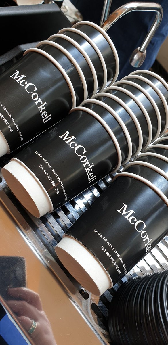 Coffee cups for days! Make sure you come say hi to <a href="/RhondaLLocke/">Rhonda Locke</a> &amp; <a href="/cook_bj/">Bronwyn Cook 🇦🇺 🦄</a> at #b2bMktgAPAC Melbourne!