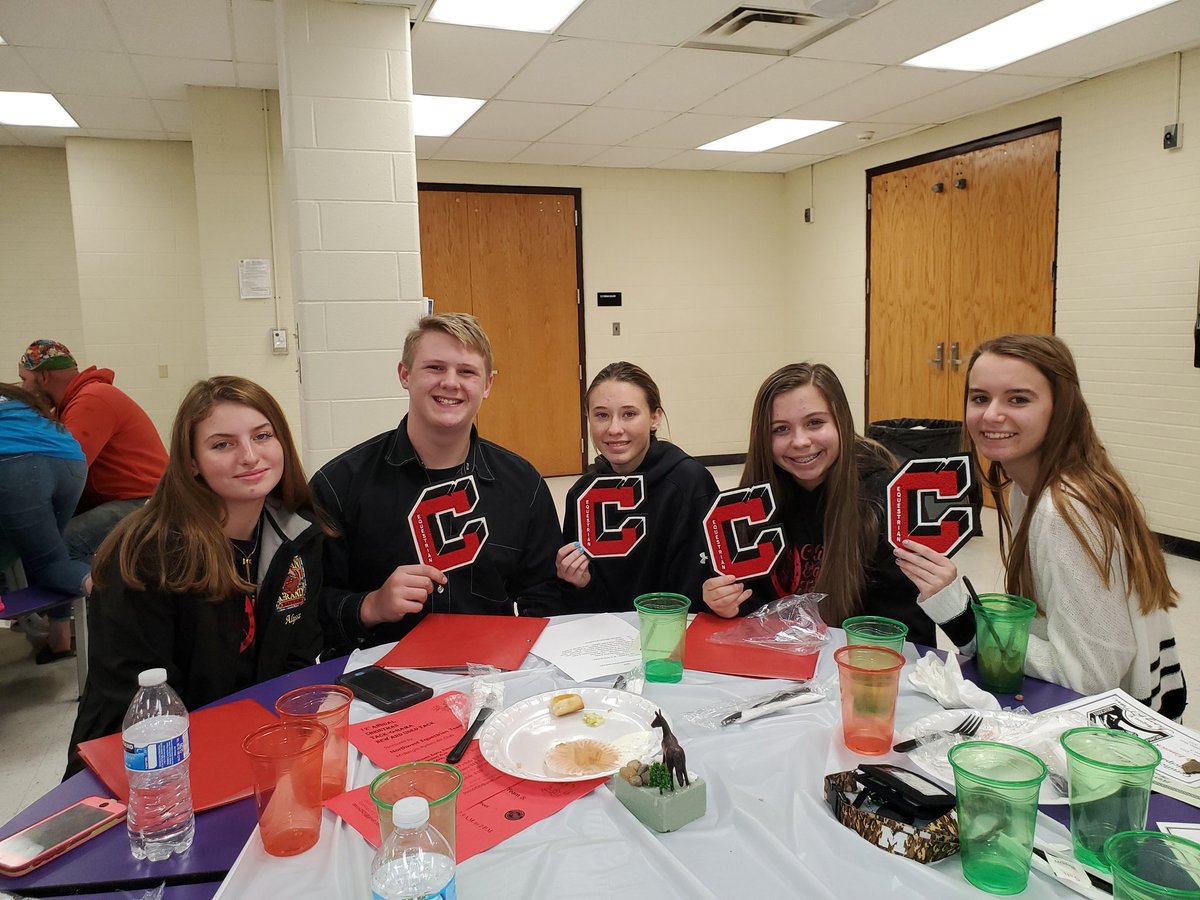 Clinton Varsity Equestrian team at their banquet tonight! Congratulations to all our riders 🐴
