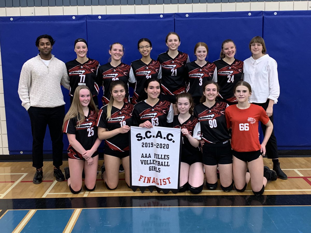 cbLRSD's tweet photo. Bravo à l’équipe de Volley-ball des filles varsity qui ont remportées une 2e place dans la finale 3A de la conférence SCAC ce soir contre le Collège Jeanne Sauvé.  Du beau jeu des deux côtés. On se reprend au Championnat Provincial! Go Cudas!!! https://t.co/CWeVkm4E76