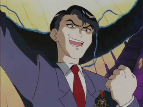 VintageAnimePod's tweet photo. Today's anime #mcm is Katsuhiko Jinnai from El-Hazard: The Magnificent World. Makoto's eternal rival, and commanding officer of the Bugram. Maniacal laugh. Maniacal laugh. #vintageanime #elhazard #themagnificentworld #pioneerldc #studioaic #kanpai https://t.co/La7OWgeFyc