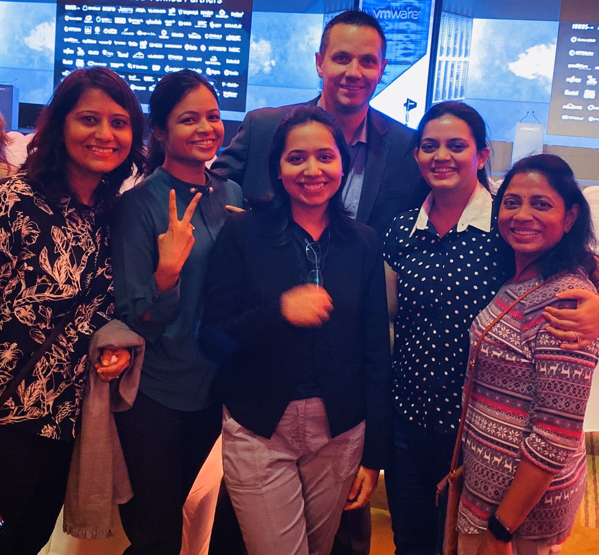 cswolf's tweet image. Just finished the morning rehearsal with our awesome #vForumIN technical keynote team. We are just over an hour away from the start. Can’t wait to present with Arpita Sengupta, Rashi Gupta, @Soorma_Bhopalee @Parul_Saraf and Srividya Lakshmiraghavan!