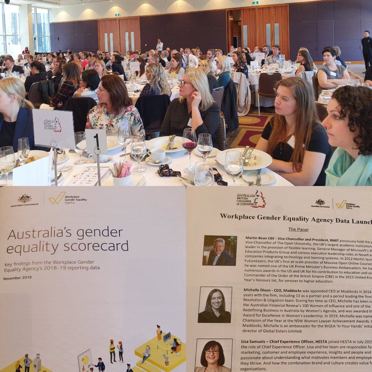 JuliaLPage's tweet photo. Full House at today s @BritishChamber @WGEAgency #DataLaunch on #workplace #genderequality #LibbyLyons is disappointed with the results - it's Not Good Enough. We need to do better #ActNow @veskiorg https://t.co/Wnl5ybDsL3
