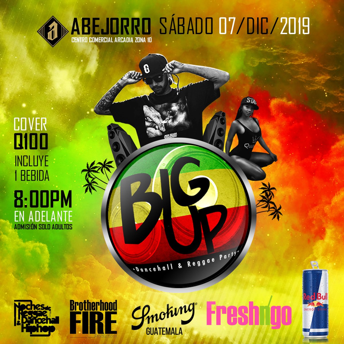 BacteriaSound's tweet photo. No pueden perderse la fiesta más candente del año #BigUpParty éste sábado 7 de diciembre en el @abejorrogt 🙌🔥 #BigUpPartyGt https://t.co/mYCMiXEVrv