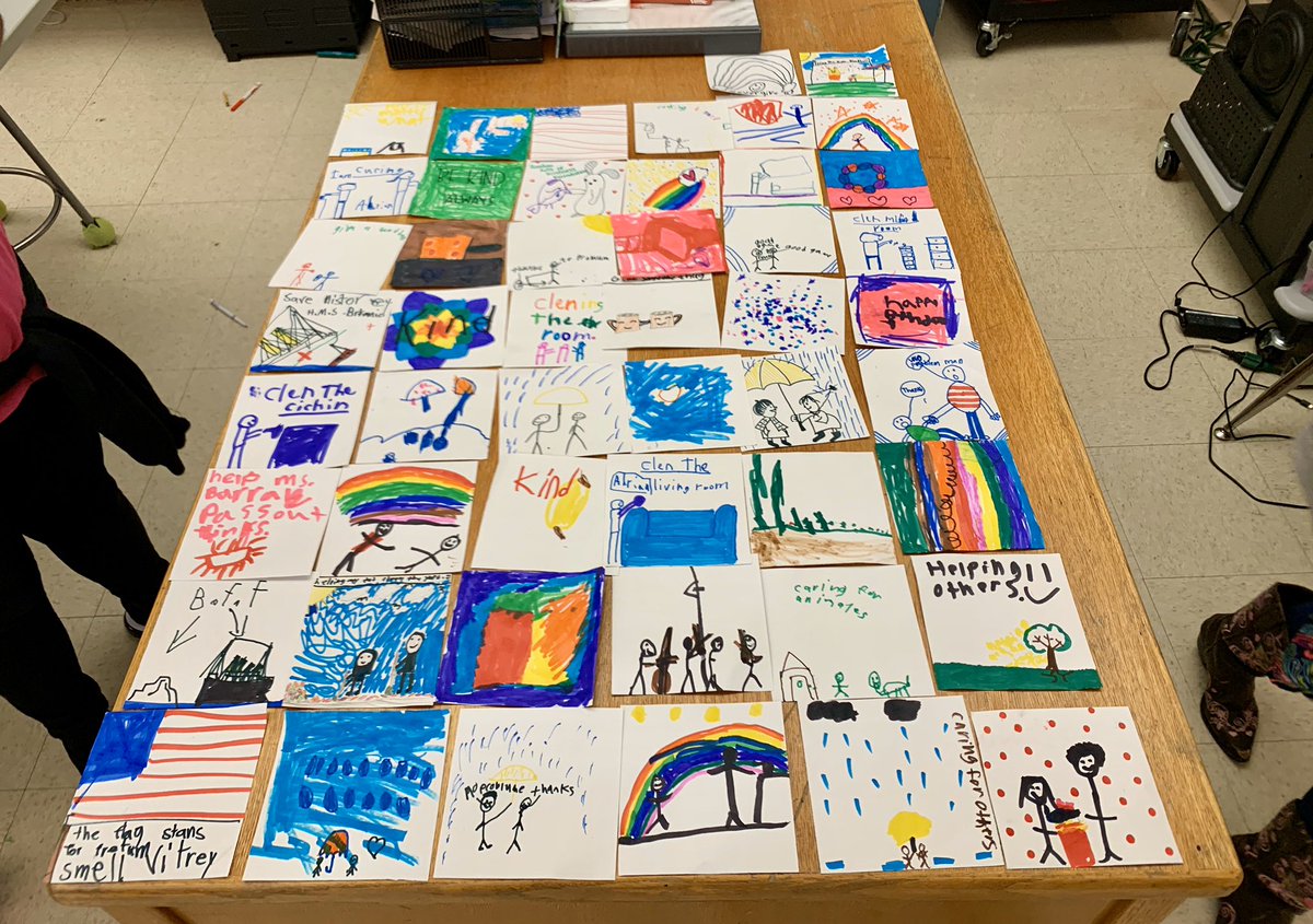 BarraleSamantha's tweet photo. The Kindness Club at @WilmoreDavis read the book Kindness Quilt and then made squares with a variety of ways to show kindness. They Kindness Quilt is open to expanding if other students want to add to it! @JeffcoSchoolsCo @COJasonGlass @JanaceFischer @healthy_jeffco @JeffcoSels https://t.co/3uGT57bcA1