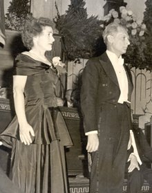 GertyCori5's tweet photo. Gerty Cori and Carl Cori began to study carbohydrate metabolism at Washington University, and their work paid off! They soon won the Nobel Prize in 1947. This is them at the award ceremony. #GHSMatildaEffect https://t.co/88hOjmSoRt