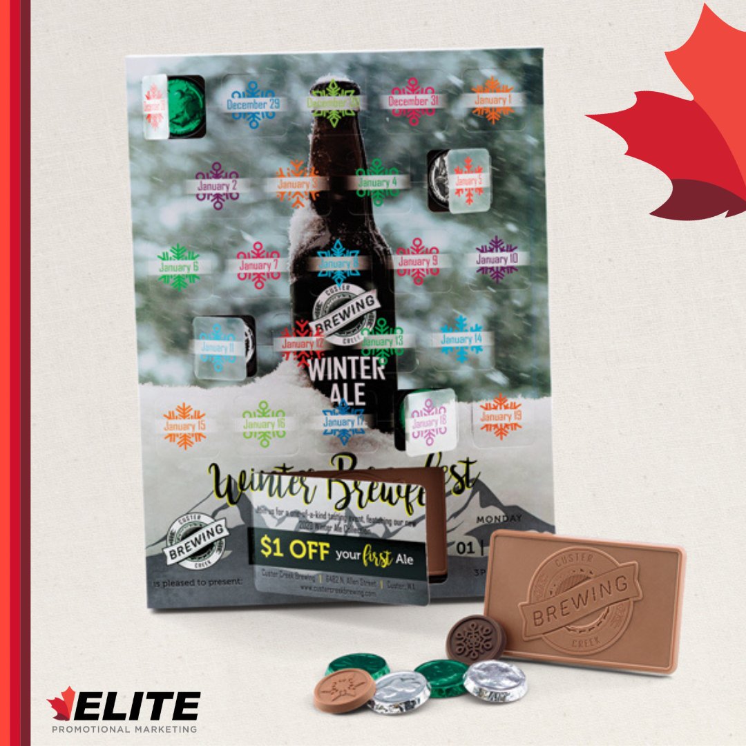 ElitePromoMark's tweet photo. Who says advent calendars are just for kids? We love how this #custom advent calendar can be used not only to #countdowntotheholidays, but to countdown to a special promotion, product launch or grand opening!
#promoproducts #promoideas #corporategifting #createexcitement #swag https://t.co/fuEcaGytgE