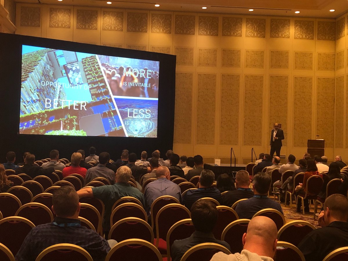 AutodeskRevit's tweet photo. Our own @JStarkSmith and @DuttV kicking off the closing #fabrication keynote at #ConnectConstruct @autodesku #AU2019 https://t.co/UAGog3DmO1
