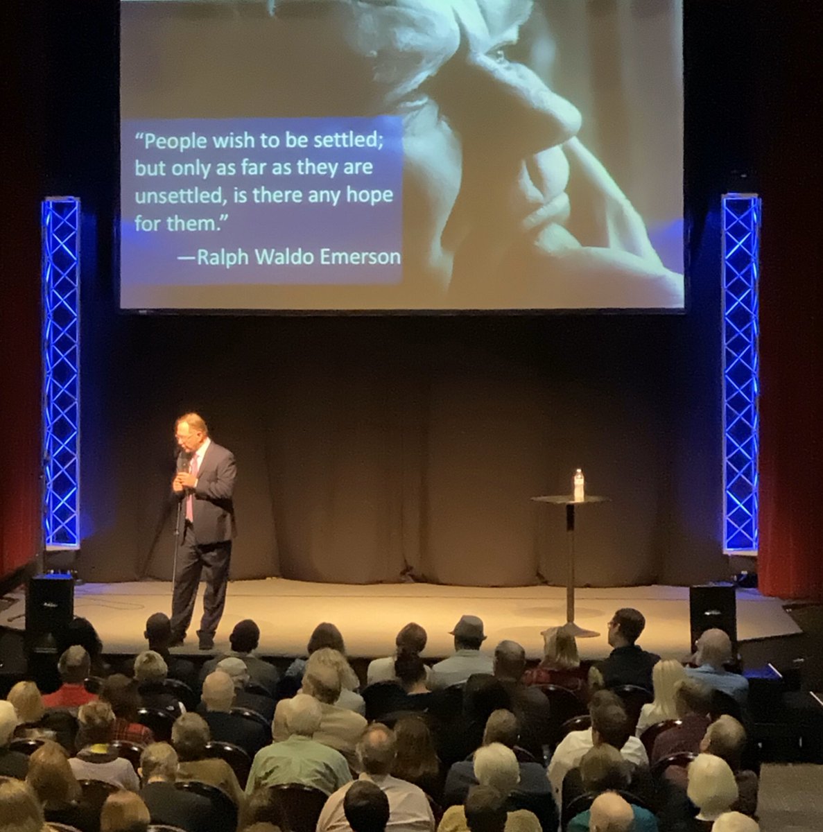 CoachWolterUWF's tweet photo. Had the pleasure of listening to @quint_studer at the CivicCon speaking about Building a Vibrant Community.  Great info from an excellent speaker. Lots of take aways!  Thanks for sharing! #UWFVB #GoArgos #GrowYourMind #GrowYourCommunity #TakeTheStairs #BeAPebble https://t.co/VvMY5zXfKF