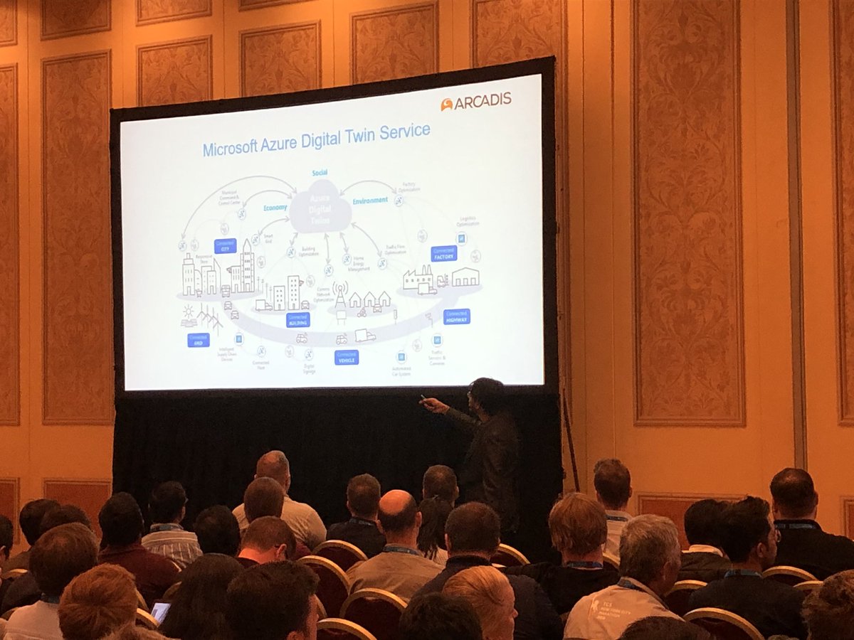 MMedway's tweet photo. A great presentation today on digital twins from the Arcadis team.#AU2019 #arcadis https://t.co/EjUrqtFsCn