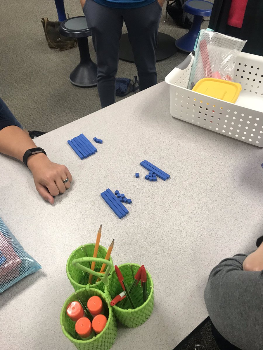 Millersmath17's tweet photo. Miller math night: parents using tools to represent the problem. They enjoyed being kids tonight and experiencing our math lesson today. #proudparents @RobRangers https://t.co/0ydMhErxh3