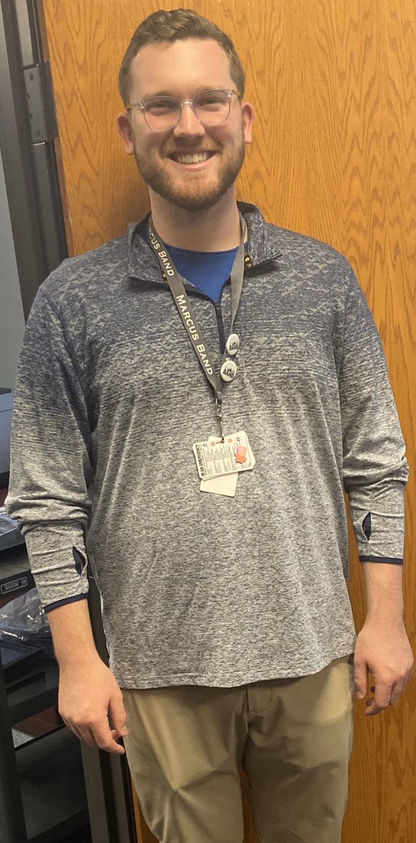 Shakia_Easley's tweet photo. Who is this?!? This is Mr. Ball! He is one of our Band Directors. He always brightens up everyone’s day with his infectious smile and takes the time to get to know the band students outside of just their musicality! Mr. Ball, we are proud to call you a Lamar Longhorn! 🎼@LamarMS https://t.co/mAloAnxY18