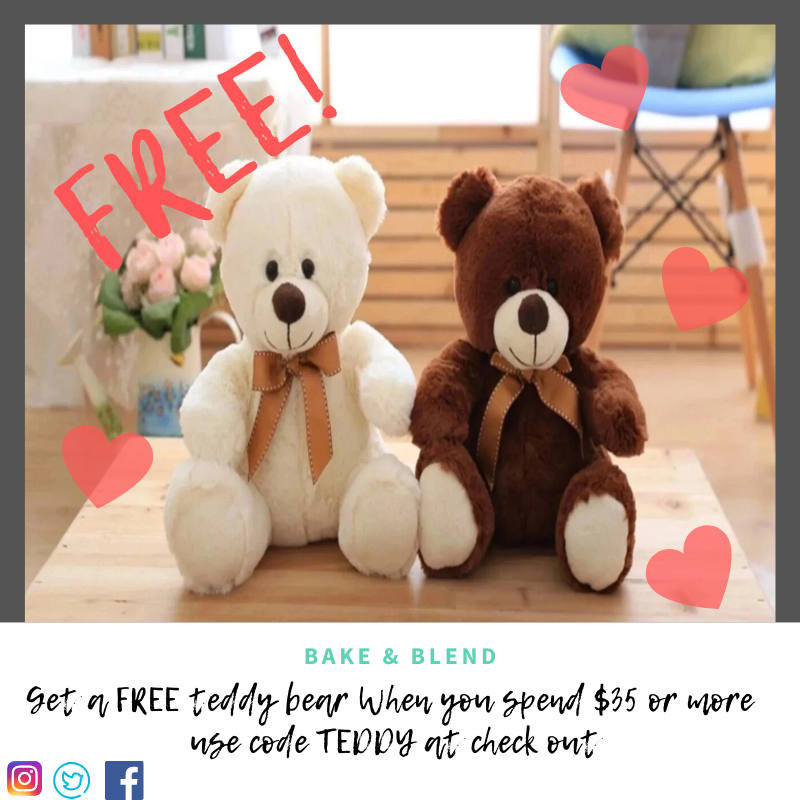 BakeBlend's tweet photo. LIMITED TIME LEFT get a FREE teddy bear!
Surprise her with a gift you know she wants!
#retweet to use code TEDDY at check-out
https://t.co/EHWxiWSEjY
#cosmetics #makeup https://t.co/FOmhw2Oub1