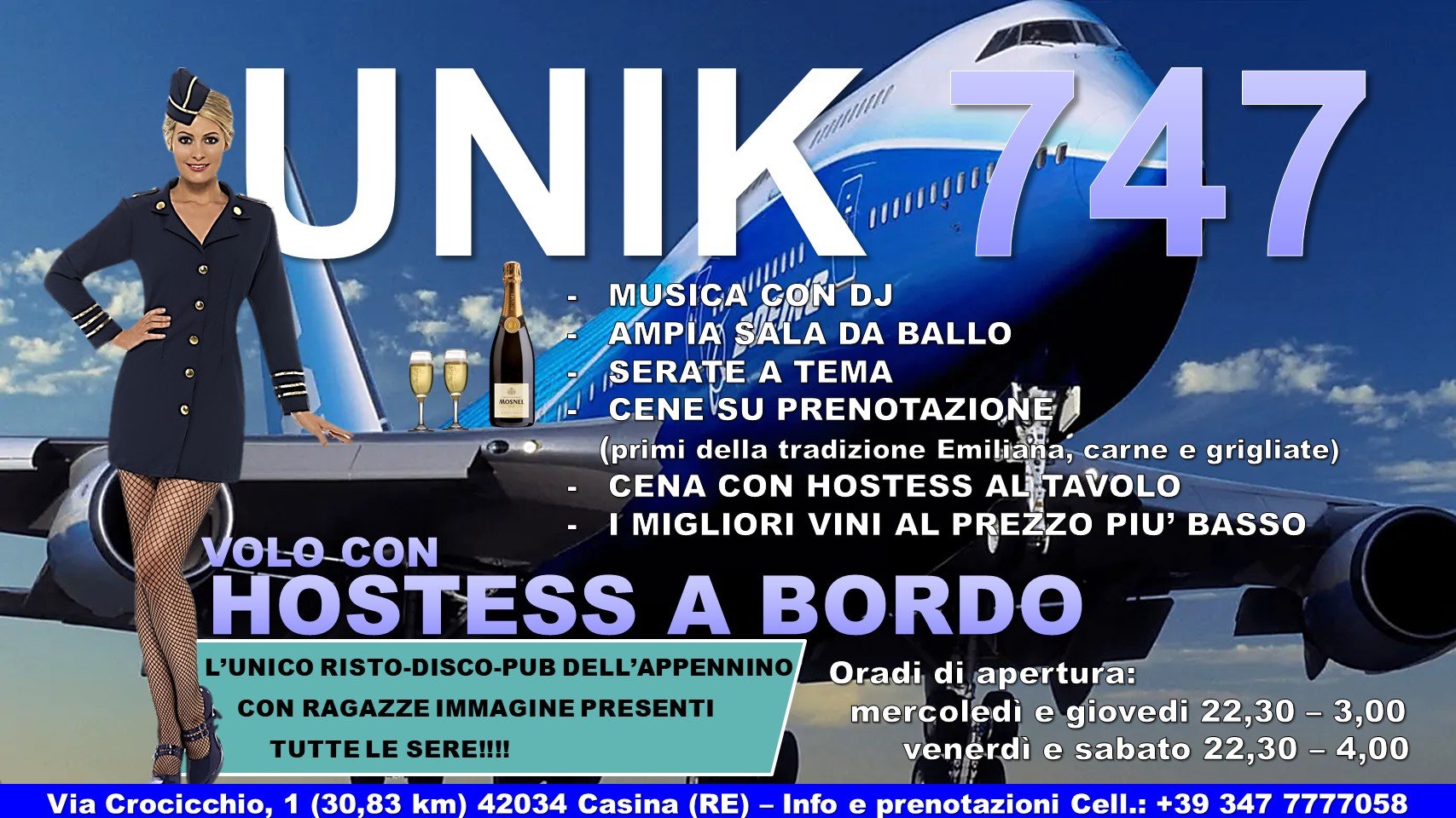 Unik 747 (disco-bar) - Crocicchio-Casina (RE)  EJsBPMVWwAAGAZQ?format=jpg&name=large