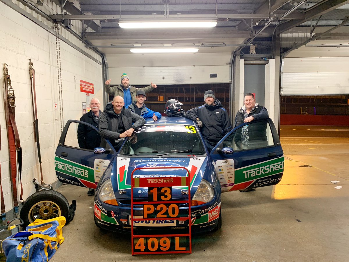 TrackSheds's tweet photo. Despite a few war wounds we got it to the finish line after 8h20m and 409 laps. And a bonus extra place after a rival team penalty - P19 out of 35 👍#enduroka #buckinghamford #indyka500 https://t.co/dQkc0MicUk