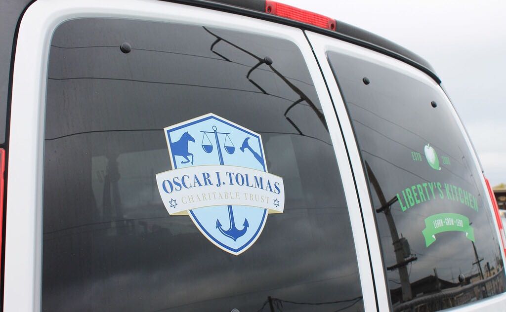We would like to extend a big thank you to the <a href="/OJTolmasTrust/">O.J. Tolmas Trust</a> for their continued support. We have been on many field trips using the 15-passenger van that they donated to Liberty’s Kitchen earlier this year.